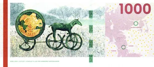 Danish 1000 Kroner Banknote Front Issued 2011 Accepted For Exchange