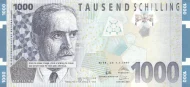 Austrian 1000 Schilling (Karl Landsteiner) Banknote Front Issued 1997