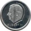 1 Belgian Franc Coin (Albert II) issued 1994 front accepted for exchange