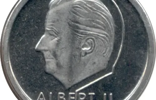 1 Belgian Franc Coin (Albert II) issued 1994 front accepted for exchange