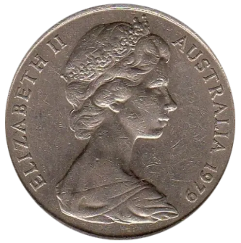 Australian 20 Cent Coin Obverse