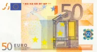 European 50 Euro Banknote Front Issued 2002 Accepted For Exchange