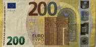 European 200 Euro Banknote Front Issued 2019 Accepted For Exchange