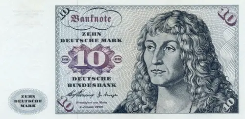 German 10 Deutsche Mark Banknote Front Issued 1960 Accepted For Exchange