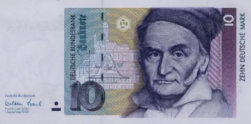 German 10 Deutsche Mark Banknote Front Issued 1999 Accepted For Exchange