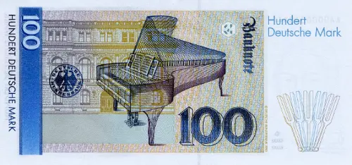 German 100 Deutsche Mark Banknote Front Issued 1989 Accepted For Exchange