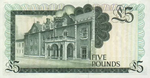 Gibraltar 5 Pound Banknote Front Issued 1971 Accepted For Exchange