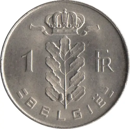 1 Belgian Franc Coin (Ceres) issued 1950 front accepted for exchange