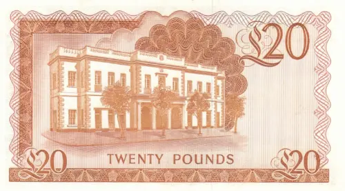 Gibraltar 20 Pound Banknote Front Issued 1986 Accepted For Exchange