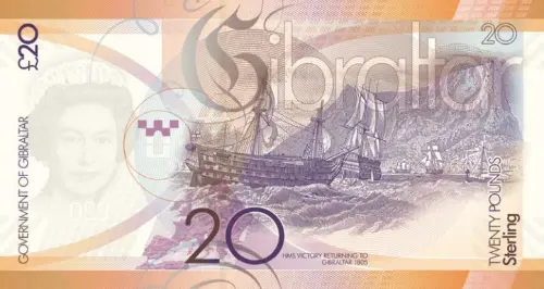 Gibraltar 20 Pound Banknote Front Issued 2011 Accepted For Exchange