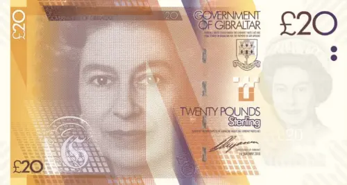 Gibraltar 20 Pound Banknote Front Issued 2011 Accepted For Exchange