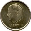 5 Belgian Francs coin (Albert II) issued 1994 front accepted for exchange