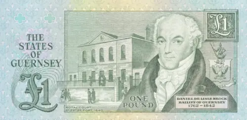Guernsey 1 Pound Banknote Front Issued 1980 Accepted For Exchange