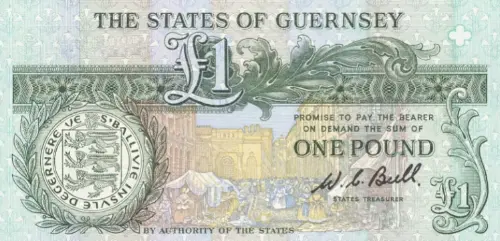 Guernsey 1 Pound Banknote Front Issued 1980 Accepted For Exchange