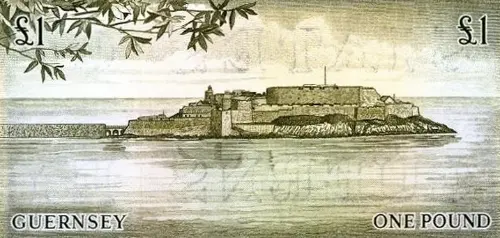 Guernsey 1 Pound Banknote Front Issued 1969 Accepted For exchange