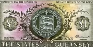 Guernsey 1 Pound Banknote Front Issued 1969 Accepted For exchange