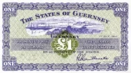 Guernsey 1 Pound Banknote Front Issued 1966 Accepted For Exchange