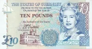 Guernsey 10 Pound Banknote Front Issued 1995 Accepted For Exchange