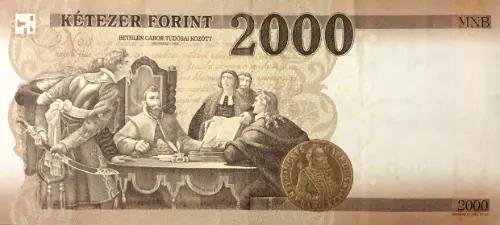 Hungarian 2000 Forint Banknote Front Issued 2016 Accepted For Exchange