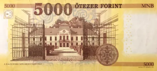 Hungarian 5000 Forint Banknote Front Issued 2016