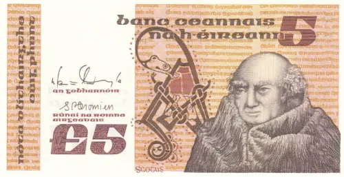 Irish 5 Pound Banknote Front Issued 1993 Accepted For Exchange