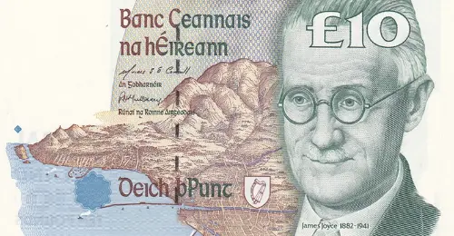 Irish 10 Pound Banknote Front Issued 1995 Accepted For Exchange