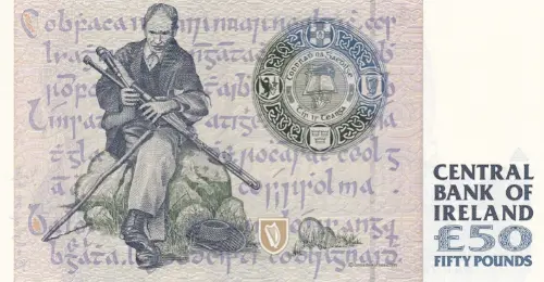 Irish 50 Pound Banknote Front Issued 1996 Accepted For Exchange