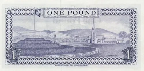 Isle of Man 1 Pound Banknote Front Issued 1972 Accepted For Exchange