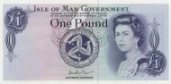 Isle of Man 1 Pound Banknote Front Issued 1972 Accepted For Exchange