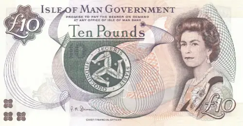 Isle of Man 10 Pound Banknote Front Issued 2007 Accepted For Exchange