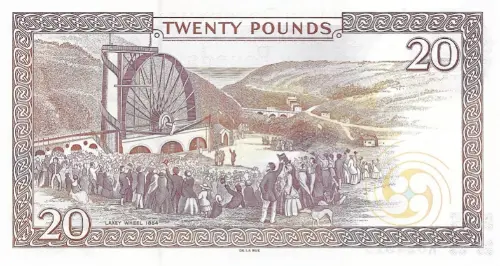 Isle of Man 20 Pound Banknote Front Issued 2014 Accepted For Exchange