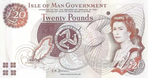 Isle of Man 20 Pound Banknote Front Issued 2014 Accepted For Exchange