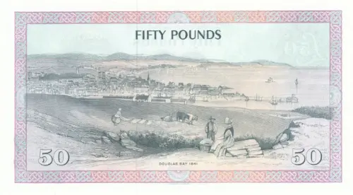Isle of Man 50 Pound Banknote Front Issued 1983 Accepted For Exchange