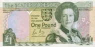 Jersey 1 Pound Banknote Front Issued 1989 Accepted For Exchange
