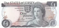 Jersey 1 Pound (Battle of Jersey)  Banknote Front Issued 1989 Accepted For Exchange