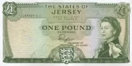 Jersey 1 Pound Banknote Front Issued 1963 Accepted For Exchange