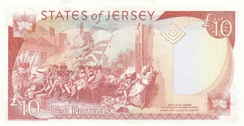 Jersey 10 Pound Banknote Front Issued 2000 Accepted For Exchange