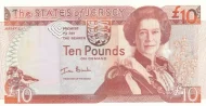 Jersey 10 Pound Banknote Front Issued 2000 Accepted For Exchange