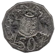 Australian 50 Cent Coin Obverse