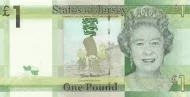Jersey 1 Pound Banknote Front Issued 2010 Accepted For Exchange
