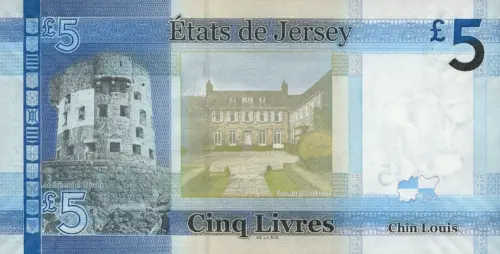 Jersey 5 Pound Banknote Front Issued 2010 Accepted For Exchange