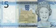Jersey 5 Pound Banknote Front Issued 2010 Accepted For Exchange