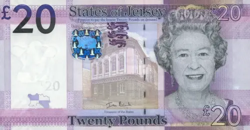 Jersey 20 Pound Banknote Front Issued 2010 Accepted For Exchange