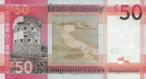 Jersey 50 Pound Banknote Front Issued 2010 Accepted For Exchange