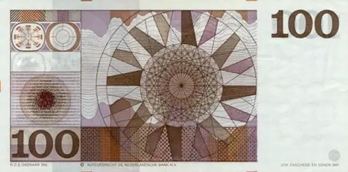 Dutch 100 Guilder Banknote Front Issued 1972 Accepted For Exchange