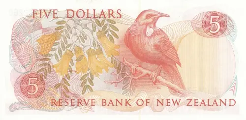 New Zealand 5 Dollar Banknote Front Issued 1985 Accepted For Exchange