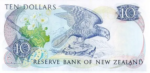 New Zealand 10 Dollar Banknote Front Issued 1985 Accepted For Exchange