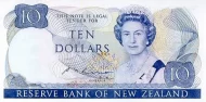 New Zealand 10 Dollar Banknote Front Issued 1985 Accepted For Exchange