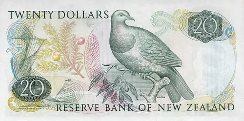 New Zealand 20 Dollar Banknote Front Issued 1981 Accepted For Exchange