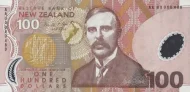 New Zealand 100 Dollar Banknote Front Issued 1999 Accepted For Exchange